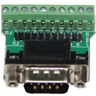 

10pcs ADAPTER DB9 Converter MALE Breakout to Pin Header & Terminal Board, with screw bolt, High Quality