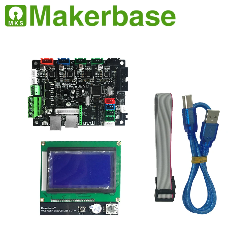 Makerbase MKS Robin Lite 32 битная плата управления Запчасти для 3D принтера ЖК экран с