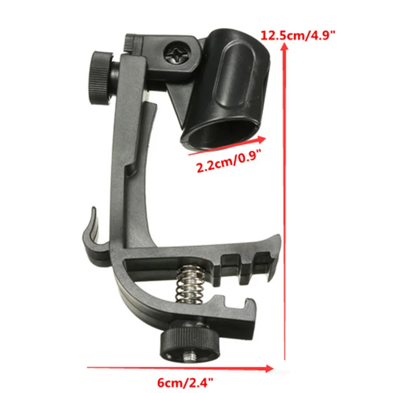 

New A Pair Plastic Metal Microphone Adjustable Stage Drum Clips Studio Stand For Percussion Guitar Instruments Accessories