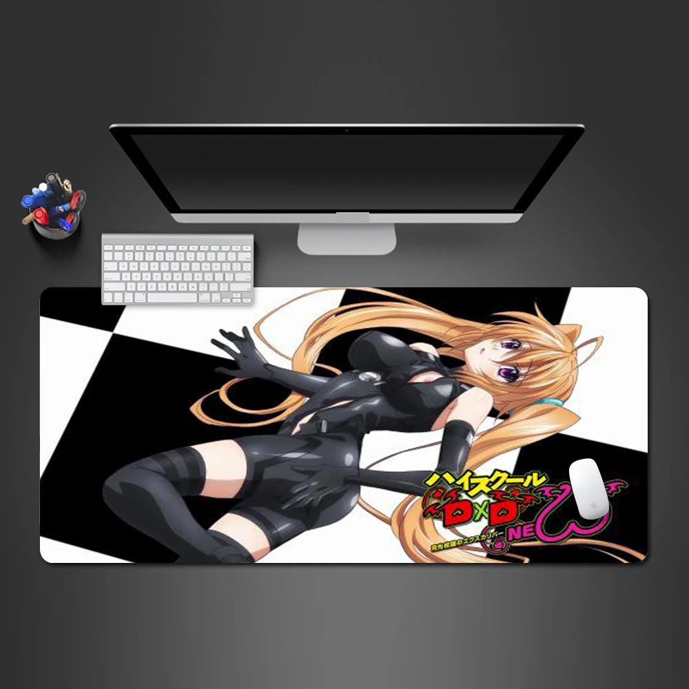 

Hot High School Dxd Mouse Pad Large Gaming Mousepad Gamer Mouse Mat Pad Game Computer Desk Padmouse Laptop Sexy Large Play Mats