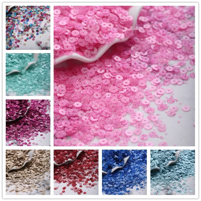 

20G 4Mm flat round PVC Loose Sequins for Crafts Paillette Sewing/ DIY Accessory stage decoration 21color free shipping YC-003
