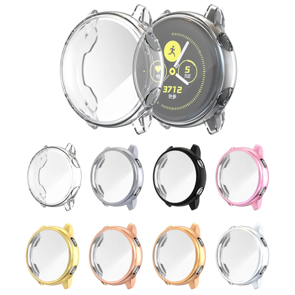 

Ultra-thin TPU Screen Protection Frame for Galaxy Active Cover Protector Case for Samsung Galaxy Watch Active Watch Band Strap