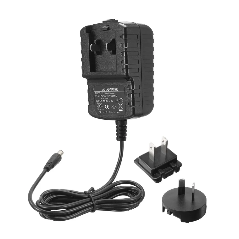 

US AU Plug DC 12V 0.5A 6W Male 2.1 x 5.5mm DC Plug Mains Power Supply Adapter For Led Lights Wireless Router LCD CCTV Camera