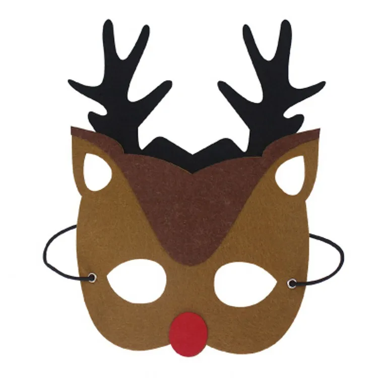 1 шт. забавные для рождественской вечеринки маска оленей Санта Клаус елка Снеговик маски Для детей рождественское платье-костюм пользу подарки