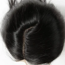Joedir волосы 5*6 кружева закрытие L часть малазийские прямые Remy человеческие волосы закрытие с ребенком волос 10-20 дюймов натуральный цвет