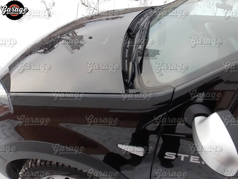 Крышка под лобовое стекло для Renault Sandero / Stepway 2009 2013 jabot ABS пластиковые аксессуары