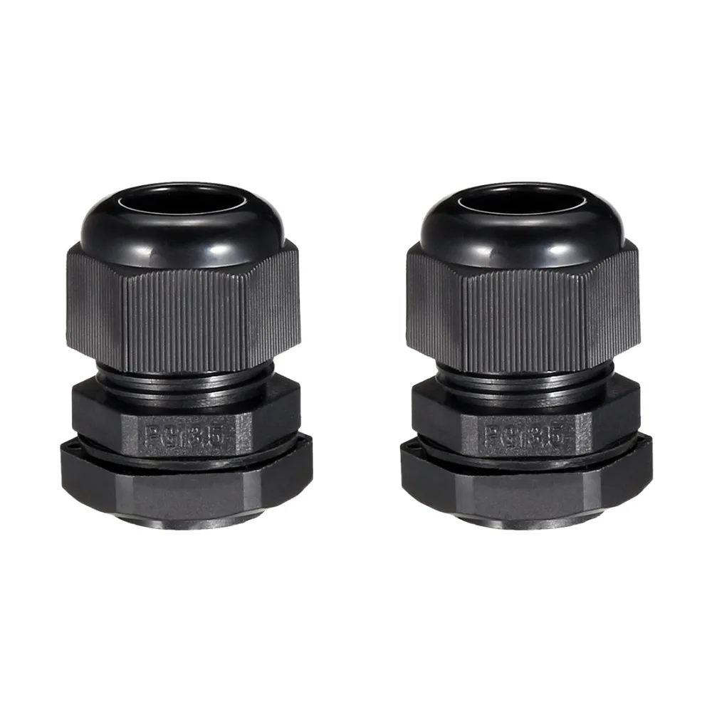 Uxcell 2 шт./лот PG13.5/PG25/M25/M32 черный кабельный ввод водостойкий соединитель