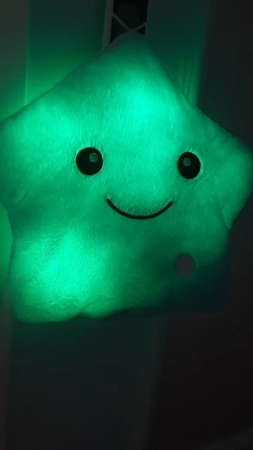 Luminous Colorful Star Cushion Glowing Pillow Plush