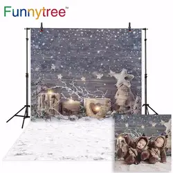 Funnytree фон для фотосъемки рождественской тематикой с изображением зимние сапоги до середины икры с опушкой из «Холодное сердце» для детей;