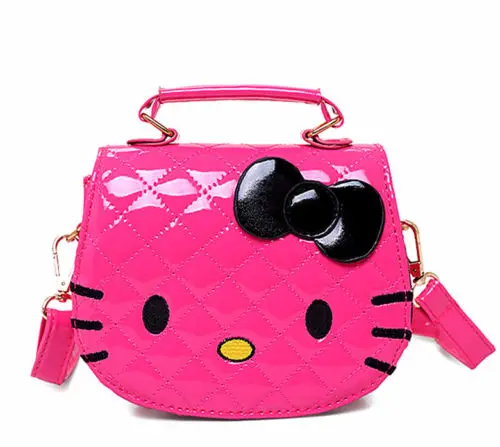 Новые женские сумки Hello kitty, сумка-мессенджер, сумка на плечо, сумочка, кошелек - Цвет: Hot Pink