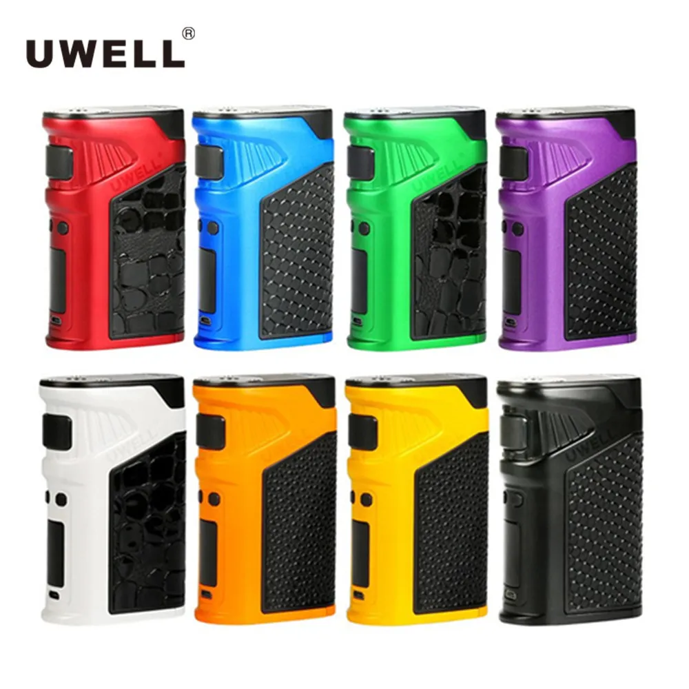 

Original Uwell Ironfist Mod E Cig 200W vape Box Mod fit 5ml Crown III Atomizer ergonomic switch Vape without 18650 battrey