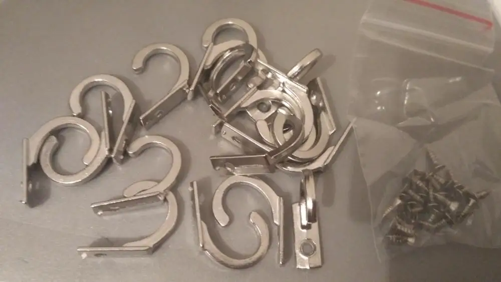 10PCS kleine antike Haken Wand Aufhänger gebogene Schnalle Horn Lock Clasp Hook