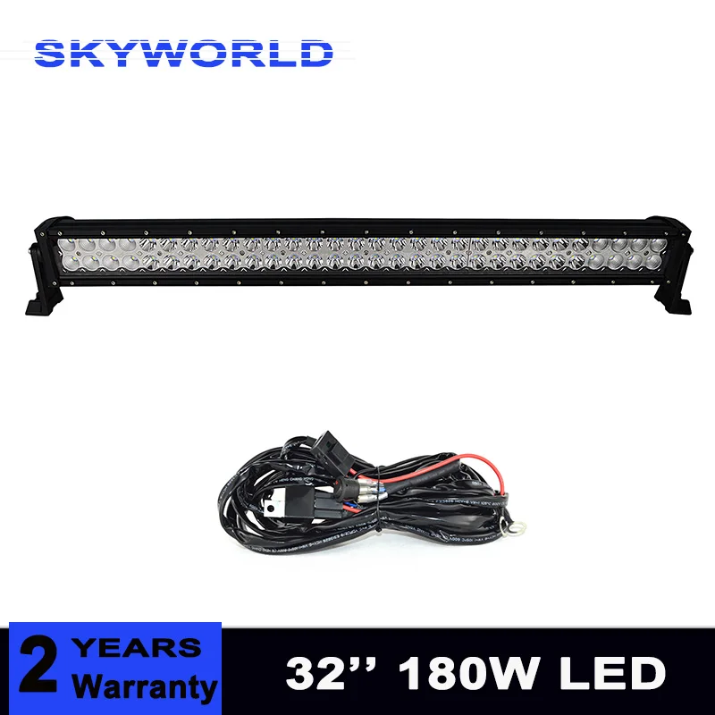 

IP 67 4x4 combo beam 32 inch 180w 4x4 car driving lights wiring kit 12v 24v offroad led light bar work light