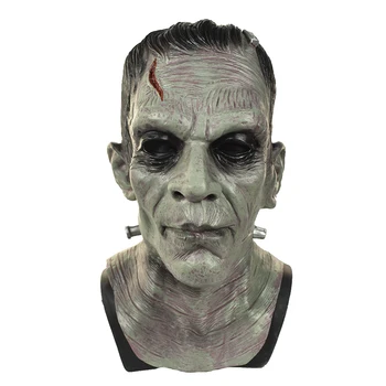 

Deluxe Frankenstein Monster Mask Latex Boris Karloff Halloween Horror Fancy Mask ZOMBIE MOVIE GAME COSPLAY