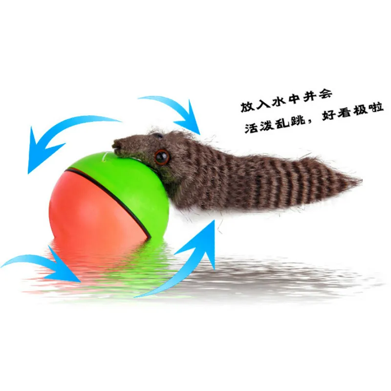 Dog Cat Moving Alive Toy Weasel Motorized Funny Rolling Ball Pet Appears Jump Toy Dog Cat Moving Alive Toy Weasel Motorized Funny Rolling Ball Pet Appears Jump Toy