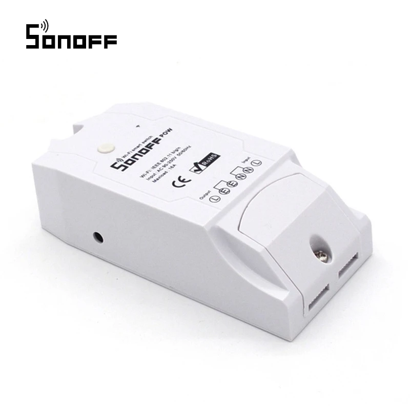 Sonoff Pow переключатель Wi-Fi 16A/3500 Вт умный дом пульт дистанционного управления с