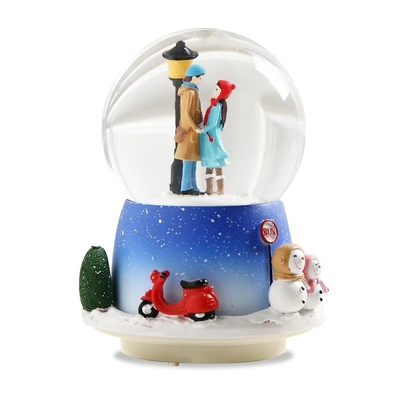 

Caixa Presente Muzik Kutusu Musicale Note Imagine Dragon Snow Globe Musical Carousel Boite A Musique Caja De Musica Music Box