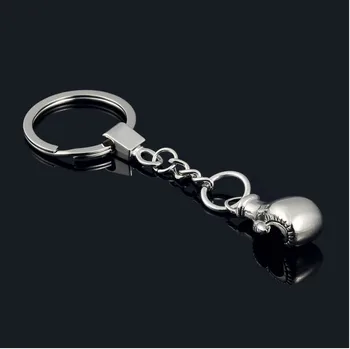

Fashiong Auto Metal Trend personality Boxing gloves Car Keychain Key Chain Keyring For BMW Audi Benz Lexus logo car Styling