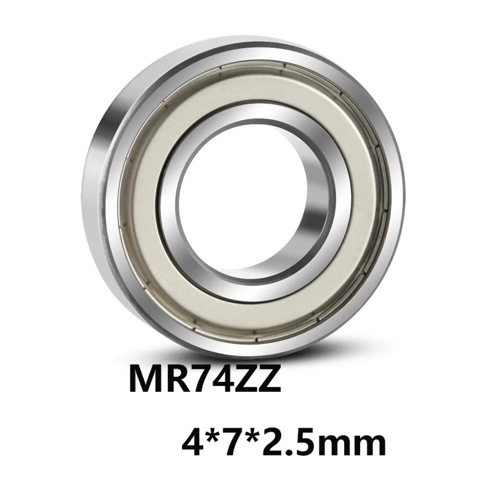 10 шт./лот MR74ZZ Миниатюрные шарикоподшипники с глубоким желобом MR74-ZZ 4*7*2 5 мм