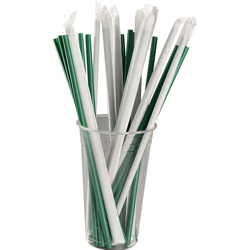

1000x Disposable Straws Compostable PLA Biodegrade Straw Food Grade Dia 7mm x 254mm Green