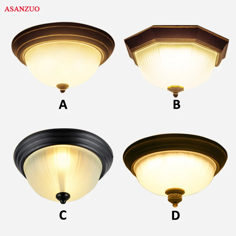 American Country Style Ceiling Lights Lamp For Living Room Bedroom Loft