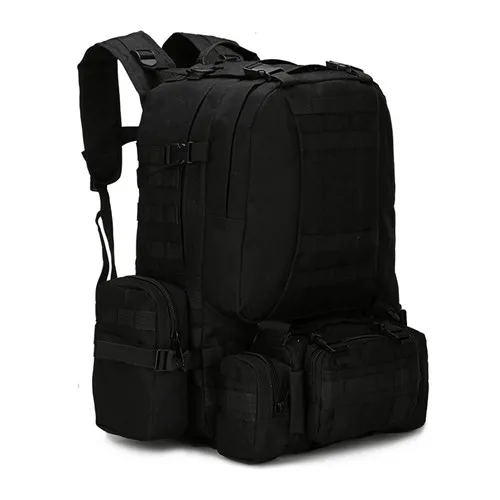 

Military TacticalBackpack 55L with Built-up 3 MOLLE Bags Rucksacks 3 Day Assault Pack Bug Out Bag for Hunting Travelling