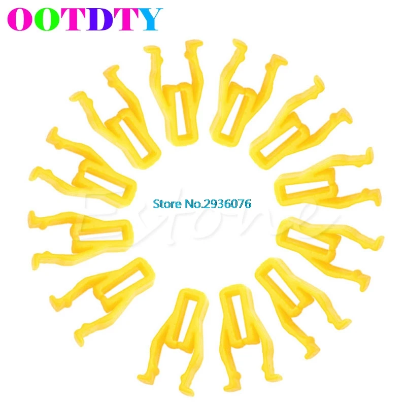 

20Pcs/lot Auto Car Yellow Plastic Rivet 8mm Hole Hood Prop Rod Support Clip Fastener MY17_30