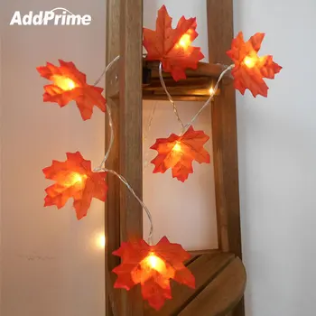 

2M 3M 4M LED Light String Battery Maple Leaf String Lights For Christmas New Year Party Wedding Home Decoration Fairy Lights