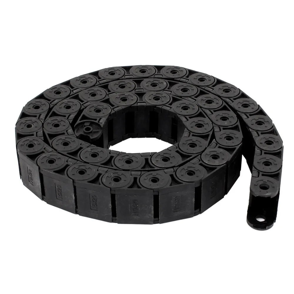 

1PCS Nylon Machine Tool Cable Drag Chain Wire Carrier R20 20mm x 15mm For 3D Printer CNC Engraving Machine Transmission Chains