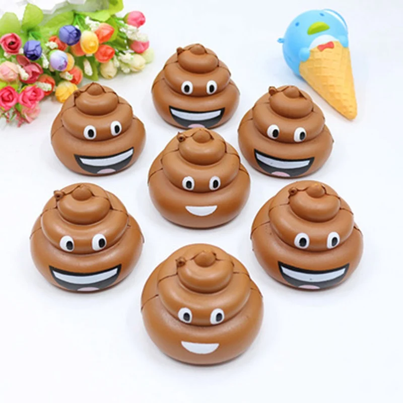 Mini Funny Poop Slow Rising Toys Cute Cartoon Kawaii Poop Antistress