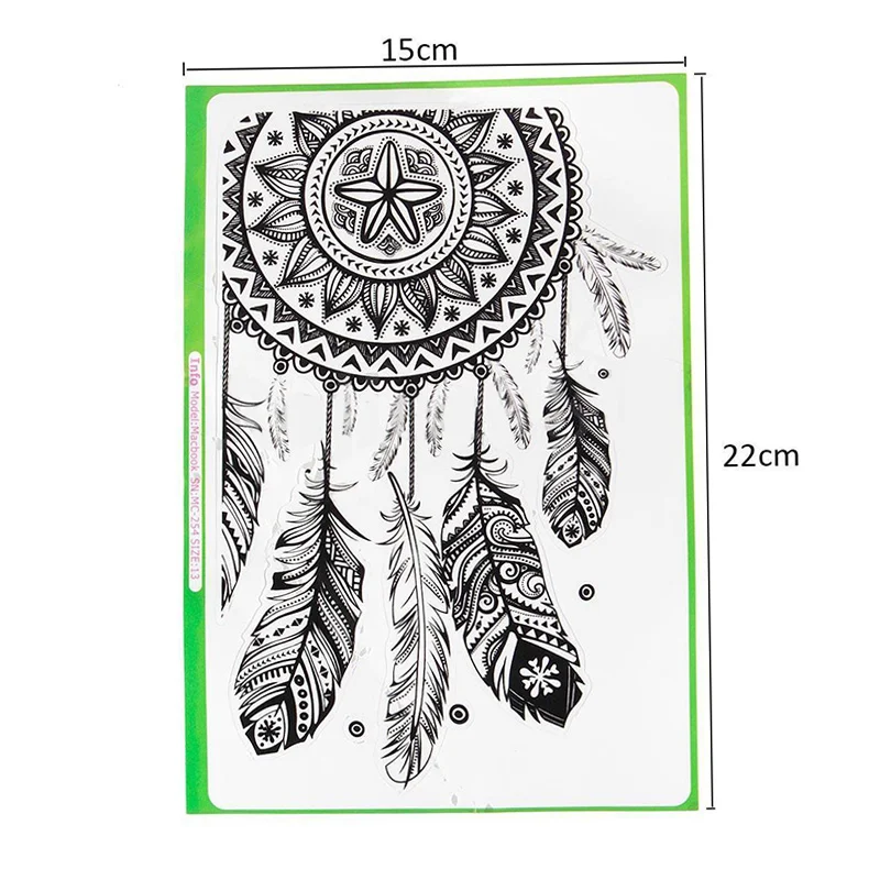 Fashion Dream Catcher Autoadesivo per il Computer Portatile Del Computer Tablet PC Notebook Adesivi Sveglio del PVC Adesivi Auto Decalcomania Complementi Arredo Casa