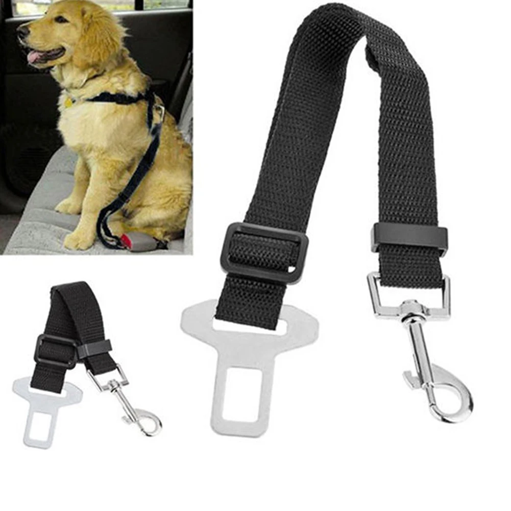 

TINGHAO Dog Cat Car Safety Seat Belt Harness Adjustable Travel Restraint Lead Leash