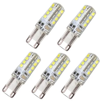 

5x G9 led bulb led G9 220v 3W 32pcs smd 2835 silicone body light warm white Replace Halogen Lamp
