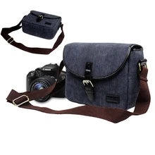 DSLR Canvas Travel Shoulder Bag Camera Case Bag For Canon 7D 70D 1100D 1200D 1300D 100D 450D 500D 550D 600D 650D 700D 750D 760D