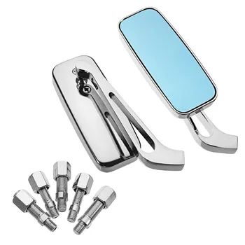 

1 Pair Motorcycle Mirror Moto Bike Rearview Mirror Rear-View Mirrors Alloy Motorcycle Rear View Mirrors 8mm/10mm Blue