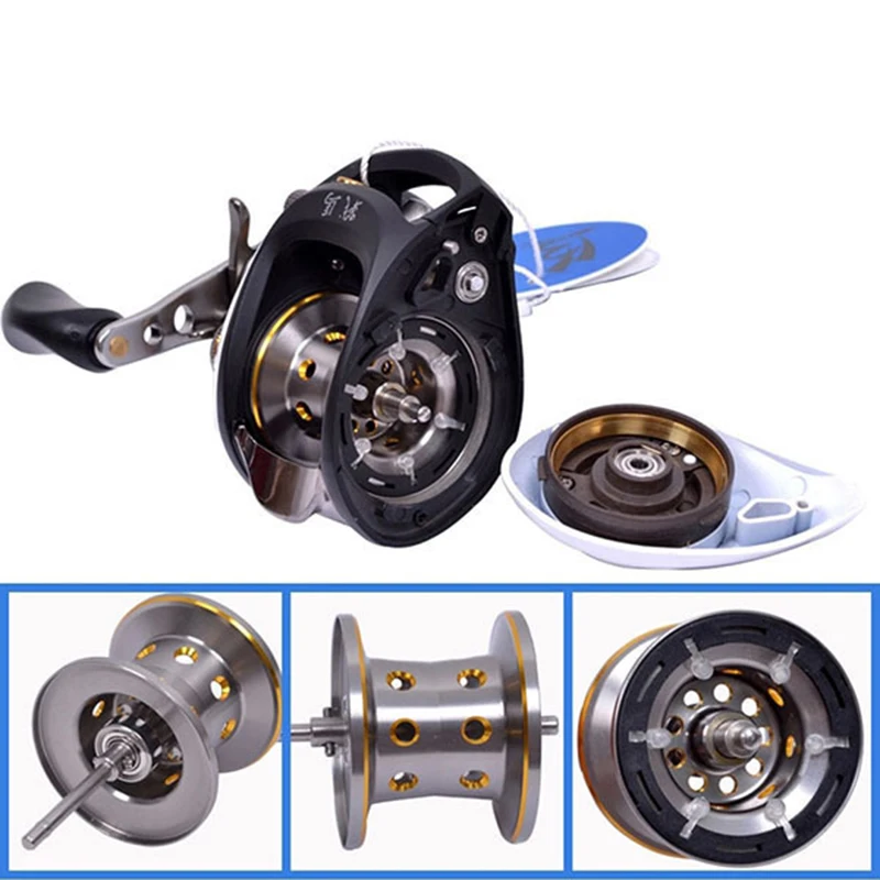 Haibo STEED baitcasing Катушка 8 + 1 BB Рыболовная катушка левая/правая рука белая