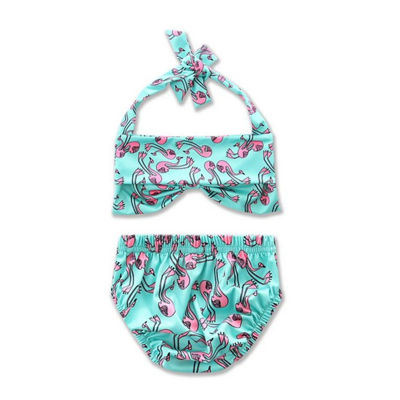 Летний купальник для маленьких девочек, бикини в цветочек, купальный костюм, пляжный