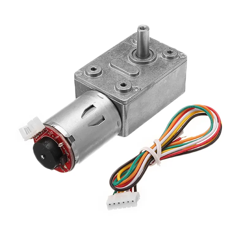

DC 24V 80RPM High torque Turbo Encoder Motor Worm Geared Motor Reducer Motor New