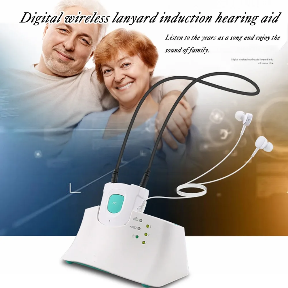 

KINCO 2.4GHz Universal Wireless Hearing Aid Headset System TV/Media Rechargeable Assistive Listening Headset