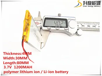 

10pcs [SD] 3.7V,1200mAH,[403080] Polymer lithium ion / Li-ion battery for TOY,POWER BANK,GPS,mp3,mp4,cell phone,speaker
