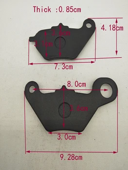 

A337 Motorcycle ATV Scooter Disc Brake Pads Set Universal for Aima Electira Scooter Front & Rear Disc Brake Pads