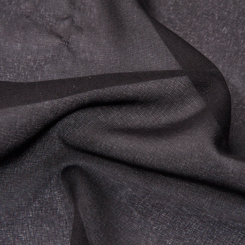 D3LP25 030г/м Дублерин эластичный цв черный белый(уп. 5пм.), ширина 150 см, легко гладить на швейной ткани прошивки Односторонний клей