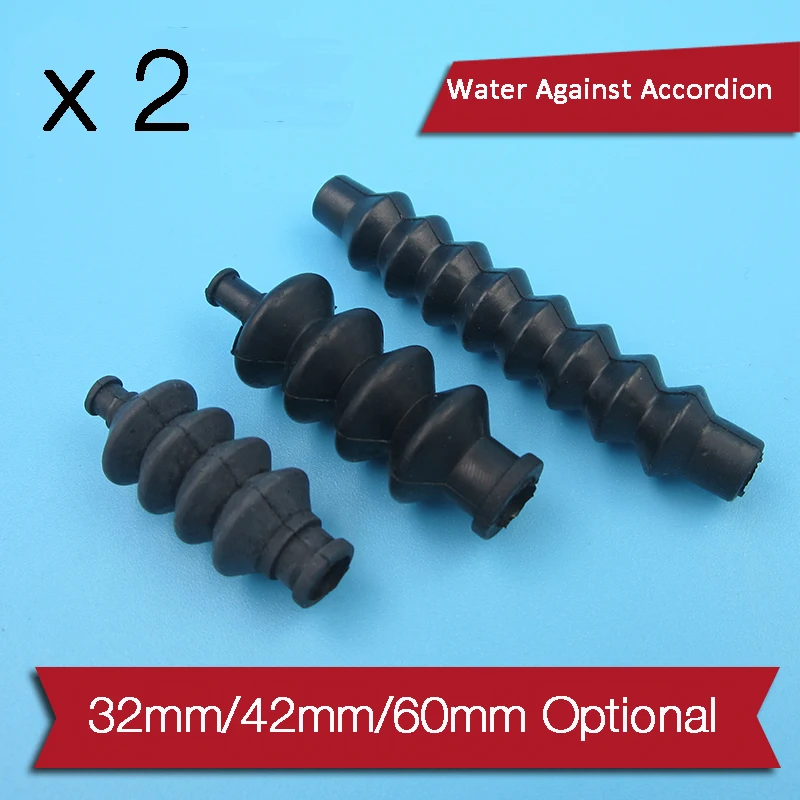 

2 PCS RC Boat L32/42/60mm Rubber Bellows Water Against Accordion Radio Box Seals For Rc Boat