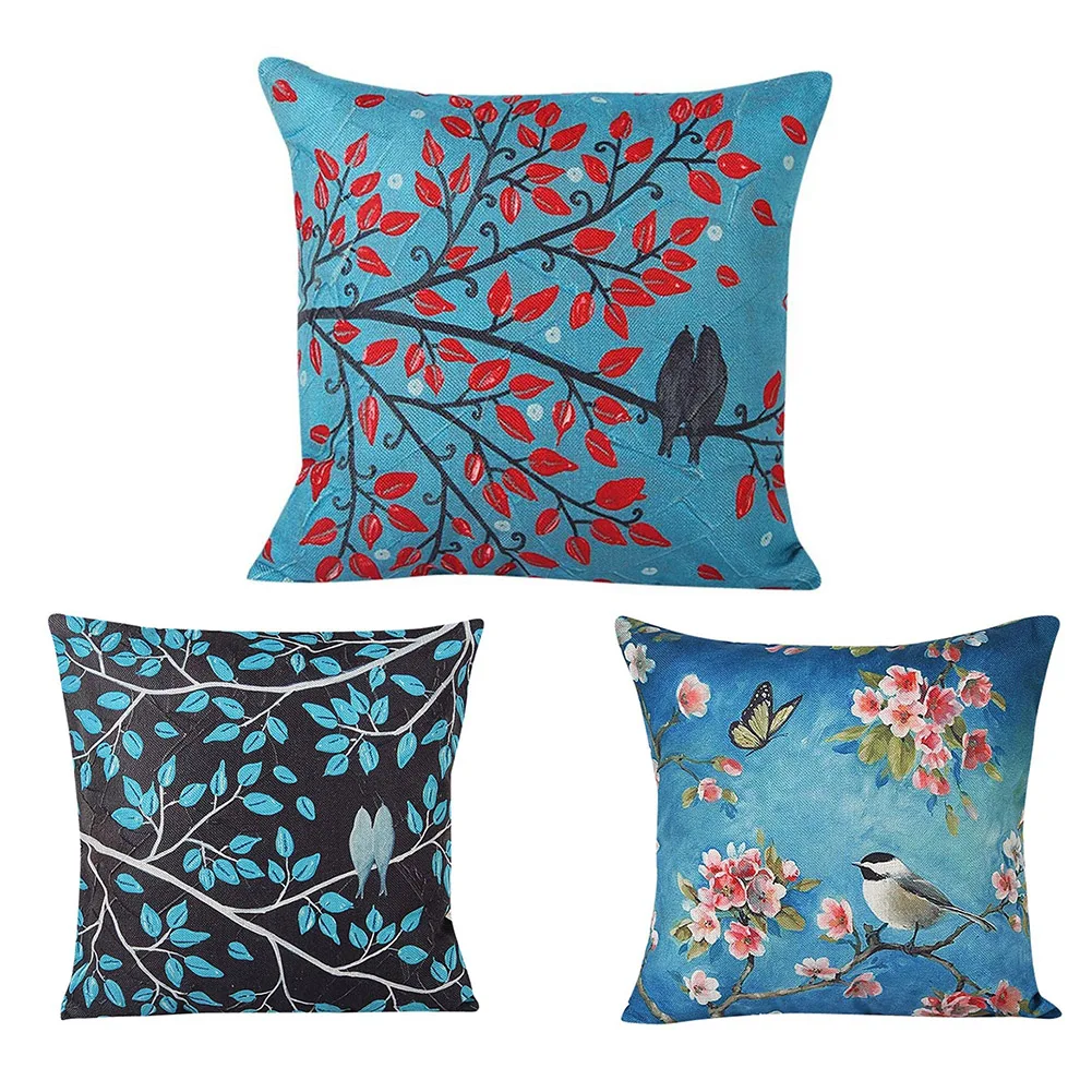 Square Throw Pillow Cover Case Linen Home Waist Cushion Pillowcasein