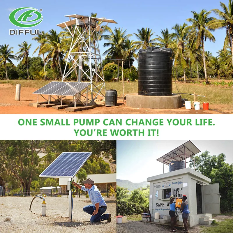 Details about   36V/110V Submersible Deep Bore Well Solar Water Pump w/ MPPT Controller for Home 