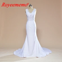 Новое дизайнерское кружевное свадебное платье-русалка, стильное свадебное платье, изготовленное на заказ, цена от производителя, креповая юбка, свадебное платье