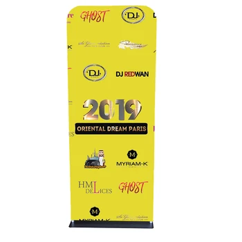 

custom 7.5x3ft small size pillowcase stand with double sided print backdrop for party