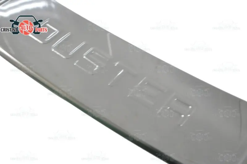 Baratos Cubierta de la placa parachoques trasero para Renault Duster I 2010 2018 Placa de protección de diseño del coche accesorios de decoración sello de moldeo