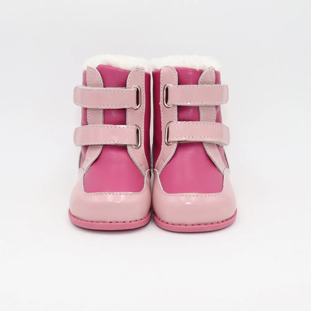 Tipsietoes 2018 New Winter Children Barefoot Shoes Leather Martin Boots Kids Snow Girls Boys Rubber Boots Fashion Pink Sneakers Tipsietoes 2018 New Winter Children Barefoot Shoes Leather Martin Boots Kids Snow Girls Boys Rubber Boots Fashion Pink Sneakers
