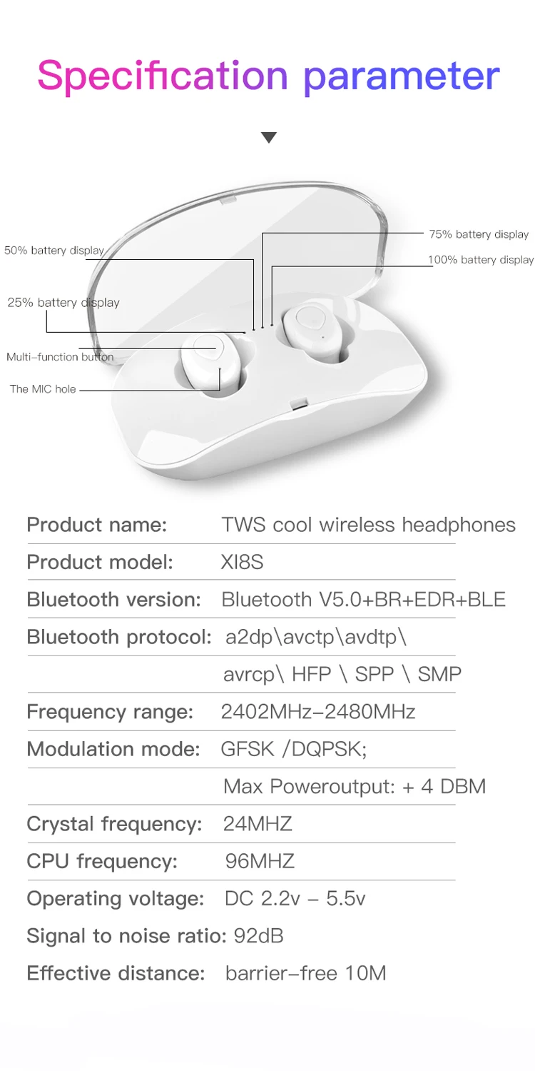 X18 X18s TWS Bluetooth наушники Беспроводные спортивные наушники с микрофоном беспроводные наушники fone de ouvido Bluetooth наушники гарнитура